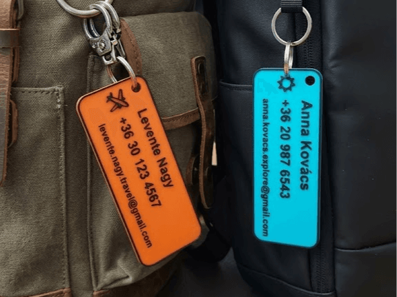 Etiqueta de maleta personalizada